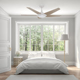 KAJ 52 inch 5 - Blade Smart Ceiling Fan with LED Light & Remote - LEDMyPlace
