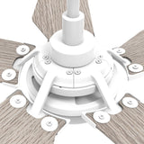 KAJ 52 inch 5 - Blade Smart Ceiling Fan with LED Light & Remote - LEDMyPlace