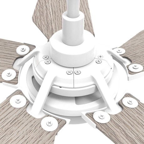 KAJ 52 inch 5 - Blade Smart Ceiling Fan with LED Light & Remote - LEDMyPlace