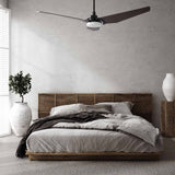 KAJ 56 inch 3 - Blade Smart Ceiling Fan with LED Light & Remote - LEDMyPlace