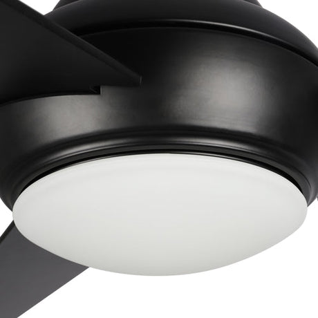KENDRICK 52 inch 3 - Blade Best Ceiling Fan with LED Light Kit & Remote Control - Black/Black - LEDMyPlace
