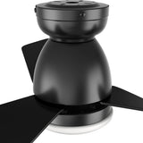 KENSEE 44 inch 3 - Blade Flush Mount Smart Ceiling Fan with LED Light & Remote - LEDMyPlace