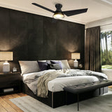 KREIS 52 inch Flush Mount 3 - Blade Smart Ceiling Fan with LED Light & Remote - LEDMyPlace