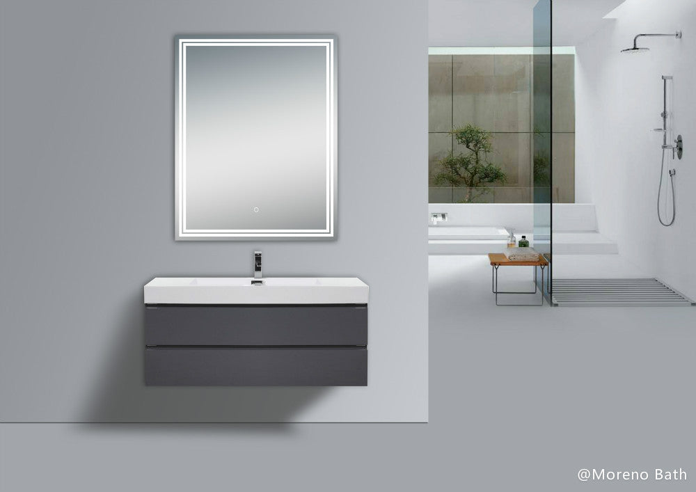 Luna 24'' Polished Edge Back-lit LED Bathroom Vanity Mirror
