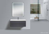 Luna 24'' Polished Edge Back-lit LED Bathroom Vanity Mirror