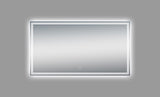 Luna 55'' Polished Edge Back-lit LED Mirror for Bathroom Vanity