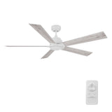 LURGAN 60 inch 5 - Blade No Light Ceiling Fan with Remote - LEDMyPlace