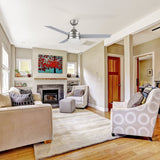 MALTA 52 inch 3 - Blade Ceiling Fan with LED Light & Pull Chain - LEDMyPlace