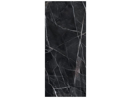 48 x 110 in Majesto Calacatta Noir Honed Rectified Colorsync Sintered Slab 6 mm
