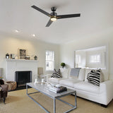 MONTGOMERY 52 inch 3 - Blade Smart Ceiling Fan with LED Light & Remote - LEDMyPlace