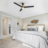MONTGOMERY 52 inch 3 - Blade Smart Ceiling Fan with LED Light & Remote - LEDMyPlace