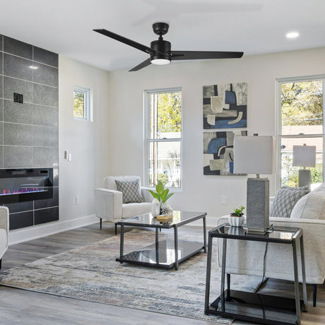 MONTGOMERY 52 inch 3 - Blade Smart Ceiling Fan with LED Light & Remote - LEDMyPlace
