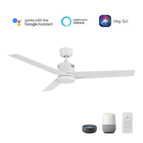 MONTGOMERY 52 inch 3 - Blade Smart Ceiling Fan with LED Light & Remote - LEDMyPlace