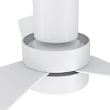 PORTER 44 inch 3 - Blade Flush Mount Smart Ceiling Fan with LED Light & Remote - LEDMyPlace