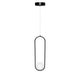 1-Light LED Modern Pendant Light, Dimmable, 3000K (Warm White), Matte Black