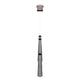 5-Lights LED Linear Pendant Light Fixture, Dimmable, 3000K (Warm White), Smoky Grey