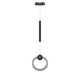 LED Pendant Light Fixture, Dimmable, 3000K (Warm White), Matte Black (P3322-1)