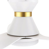 RYATT 45 inch 3 - Blade Flush Mount Smart Ceiling Fan with LED Light & Remote - LEDMyPlace