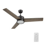 SANTANA 52 inch 3 - Blade Ceiling Fan with LED Light & Remote - LEDMyPlace