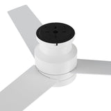 Santana 52 inch 3 blade flush mount ceiling fan with wall control white birchwood reversible blades - LEDMyPlace
