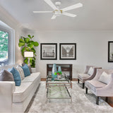 TARRASA 52 inch 5 - Blade Smart Ceiling Fan with LED Light & Remote - LEDMyPlace