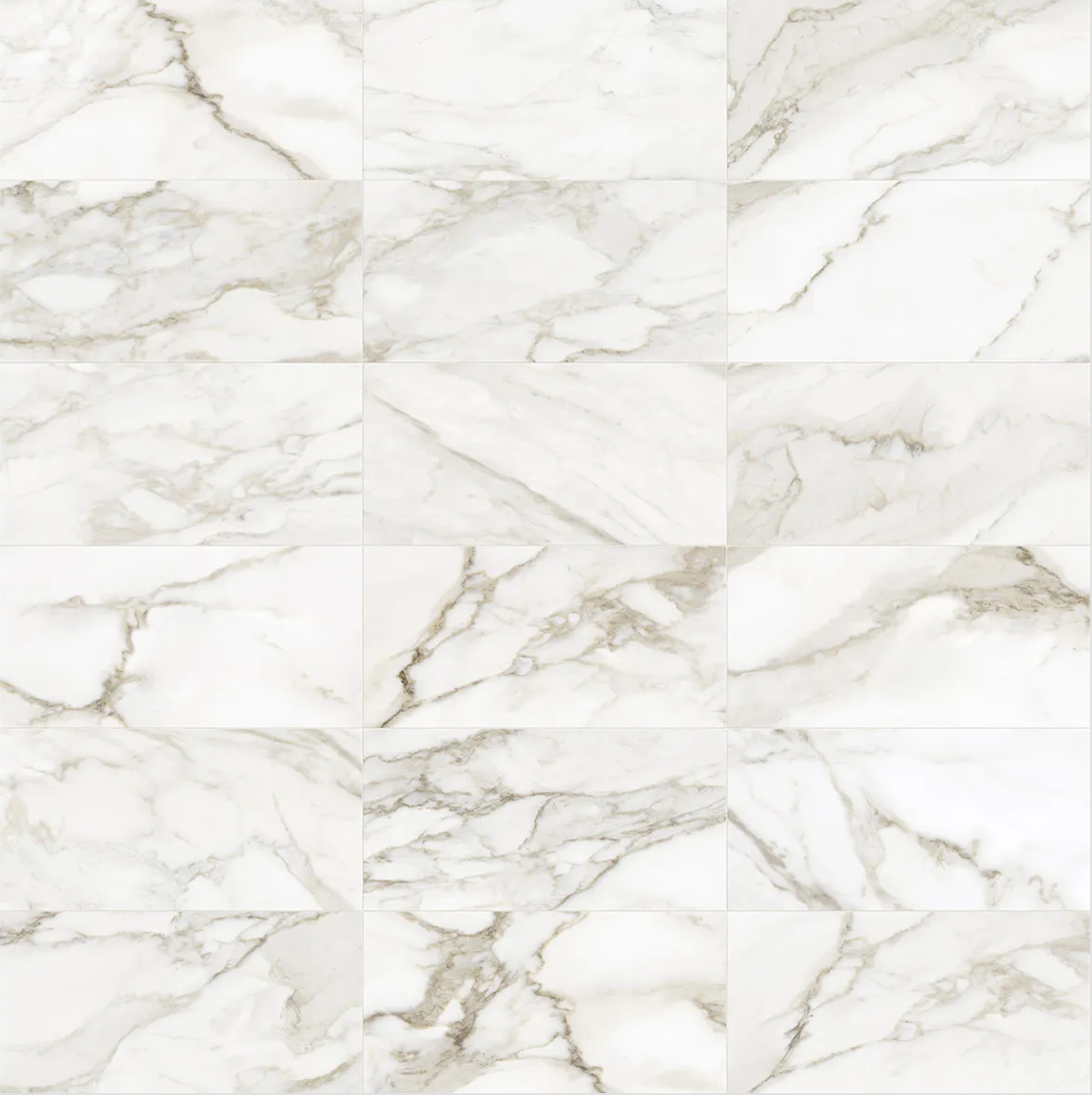 12 x 24 in Lumino Calacatta Matte Pressed Glazed Porcelain Tile