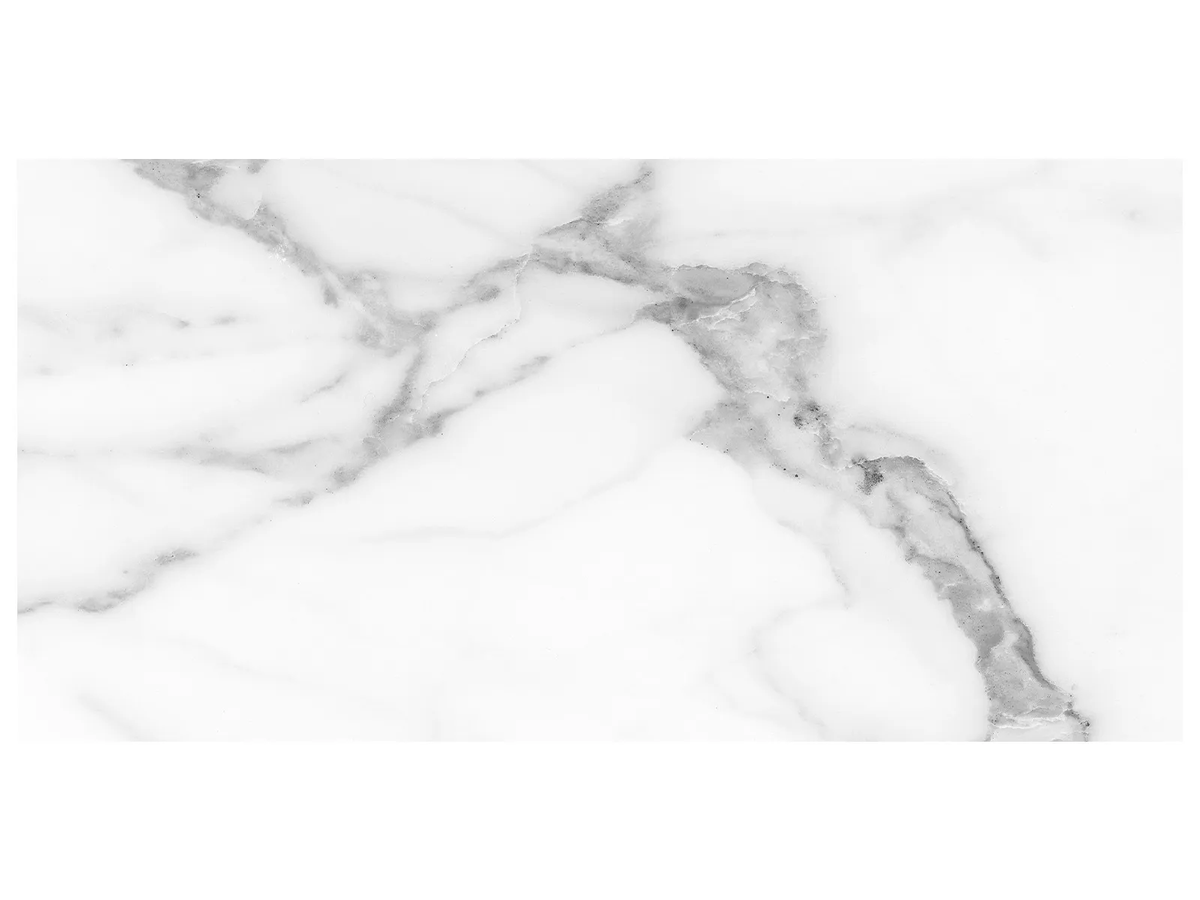 12 x 24 in Lumino Statuario Heritage Texture Pressed Glazed Porcelain Tile