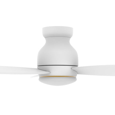 TRENTO 48 inch 3 - Blade Flush Mount Smart Ceiling Fan with LED Light & Remote - LEDMyPlace