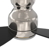 TRENTO 48 inch 3 - Blade Flush Mount Smart Ceiling Fan with LED Light & Remote - LEDMyPlace