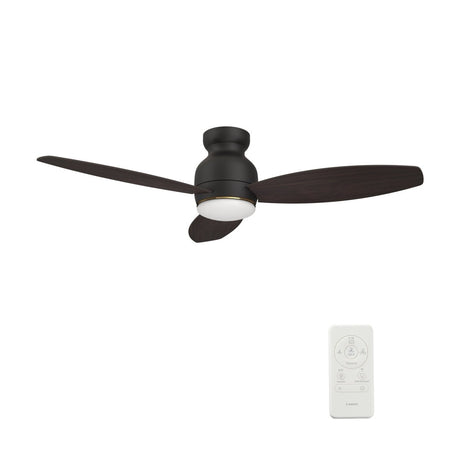 TRENTO 52 inch 3 - Blade Flush Mount Smart Ceiling Fan with LED Light & Remote - LEDMyPlace