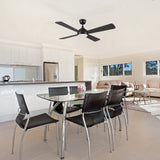 TRYTON 52 inch 4 - Blade Ceiling Fan with LED Light & Remote - LEDMyPlace