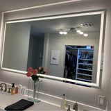 Twinkle 76'' Polished Edge Frosted Panel LED Mirror