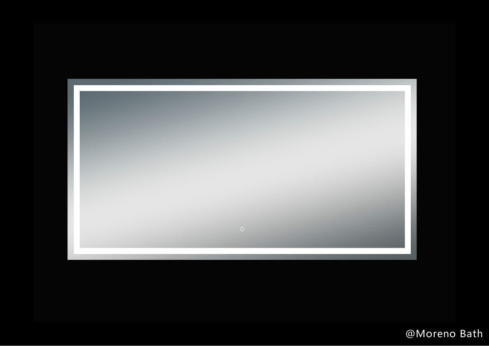 Twinkle 76'' Polished Edge Frosted Panel LED Mirror