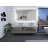 Twinkle 76'' Polished Edge Frosted Panel LED Mirror