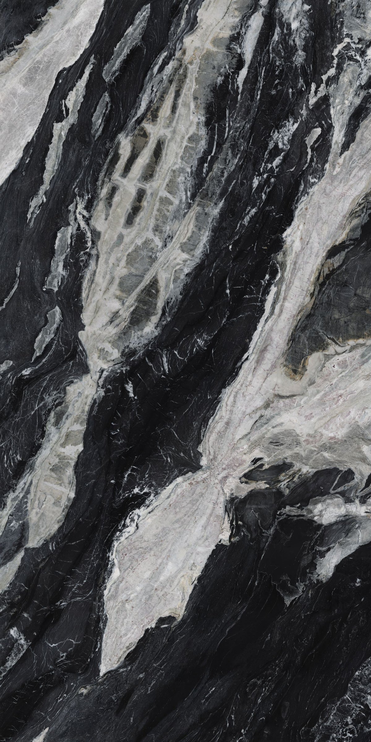 64 x 127 in Majesto Bianco Dior Block 38 Bookmatch Cut Honed Sintered Stone Porcelain Slab 12 mm (1/2 in)