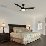 Vena 52 inch 3 - Blade Smart Ceiling Fan with LED Light & Remote - LEDMyPlace