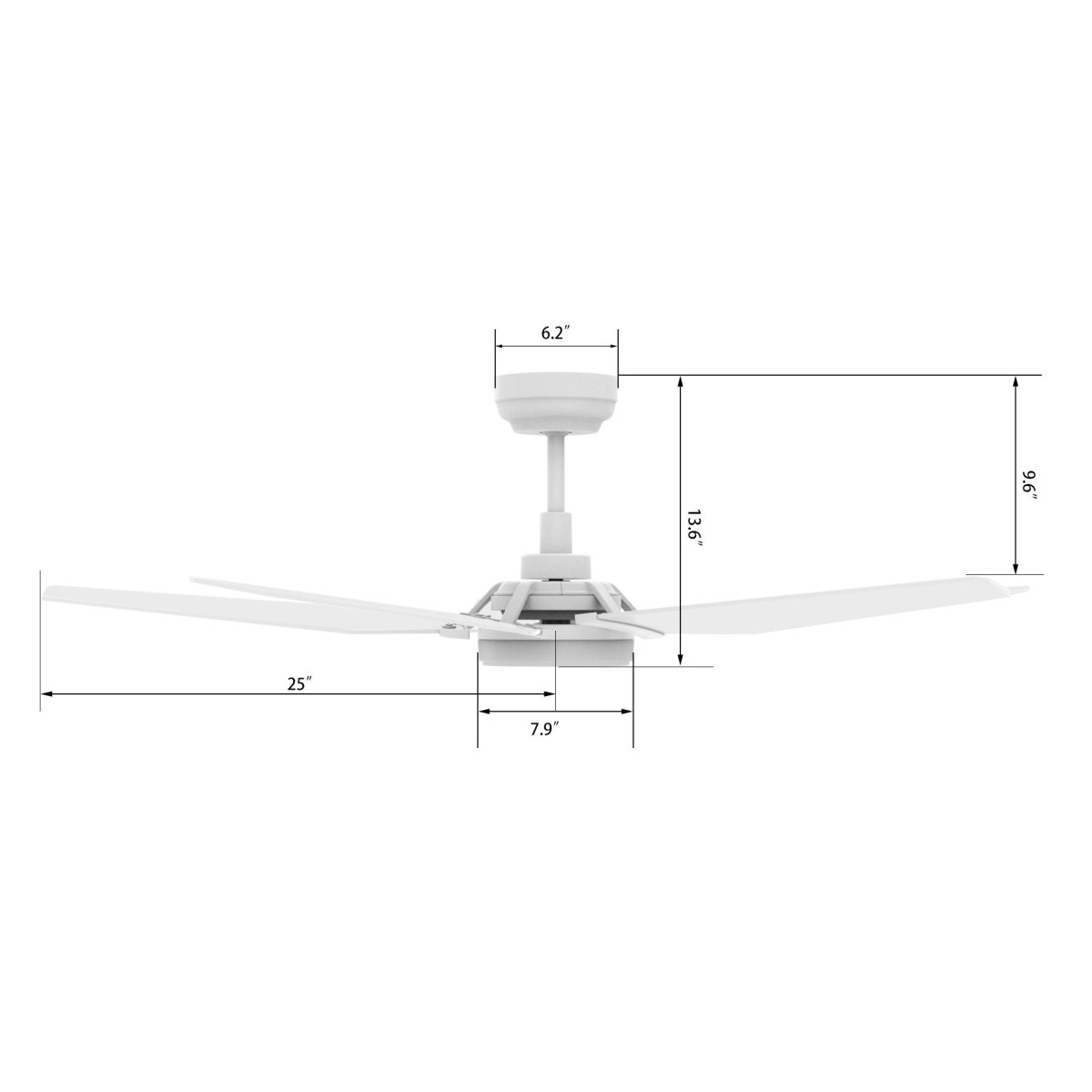 Voyager 52'' Best Smart Ceiling Fan with Remote, Light Kit Included, Works with Google Assistant and Amazon Alexa - LEDMyPlace