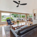 YORK 52 inch 3 - Blade Smart Ceiling Fan with LED Light & Remote - LEDMyPlace