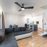 ZELDA 52 inch 3 - Blade Ceiling Fan with LED Light & Remote - LEDMyPlace