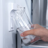 ZLINE Autograph Edition 60 in. 32.2 cu. ft. French Door Built-In Bottom Freezer Refrigerator with Water Dispenser and Ice Maker in Satin Stainless Steel with Champagne Bronze Accents (RBIVZ-SN-60-CB)