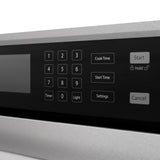 ZLINE 30 in. Autograph Edition Professional True Convection Single Wall Oven with Air Fry and Self Clean in Satin Stainless Steel with White Matte Door and Polished Gold Handle (WASSZ-WM-30-G)