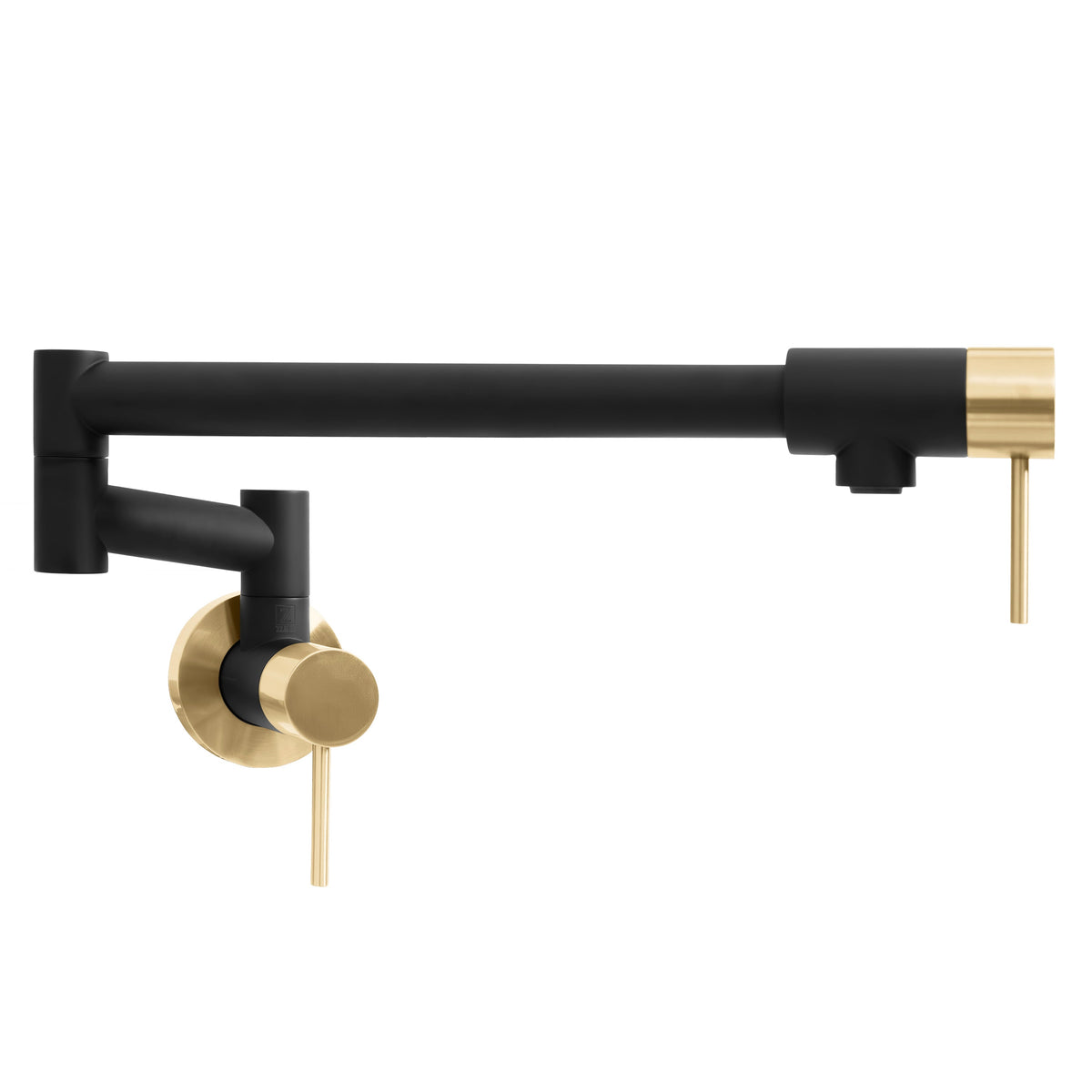 ZLINE Autograph Edition Gemini Pot Filler in Matte Black and Champagne Bronze (GEM-FPF-ZMBCB)