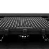 ZLINE Autograph Edition 48 in. Legacy Gas Rangetop with 7 Burners and Porcelain Cooktop in Black Stainless Steel with Champagne Bronze Accents (RTBZ-48-CB)