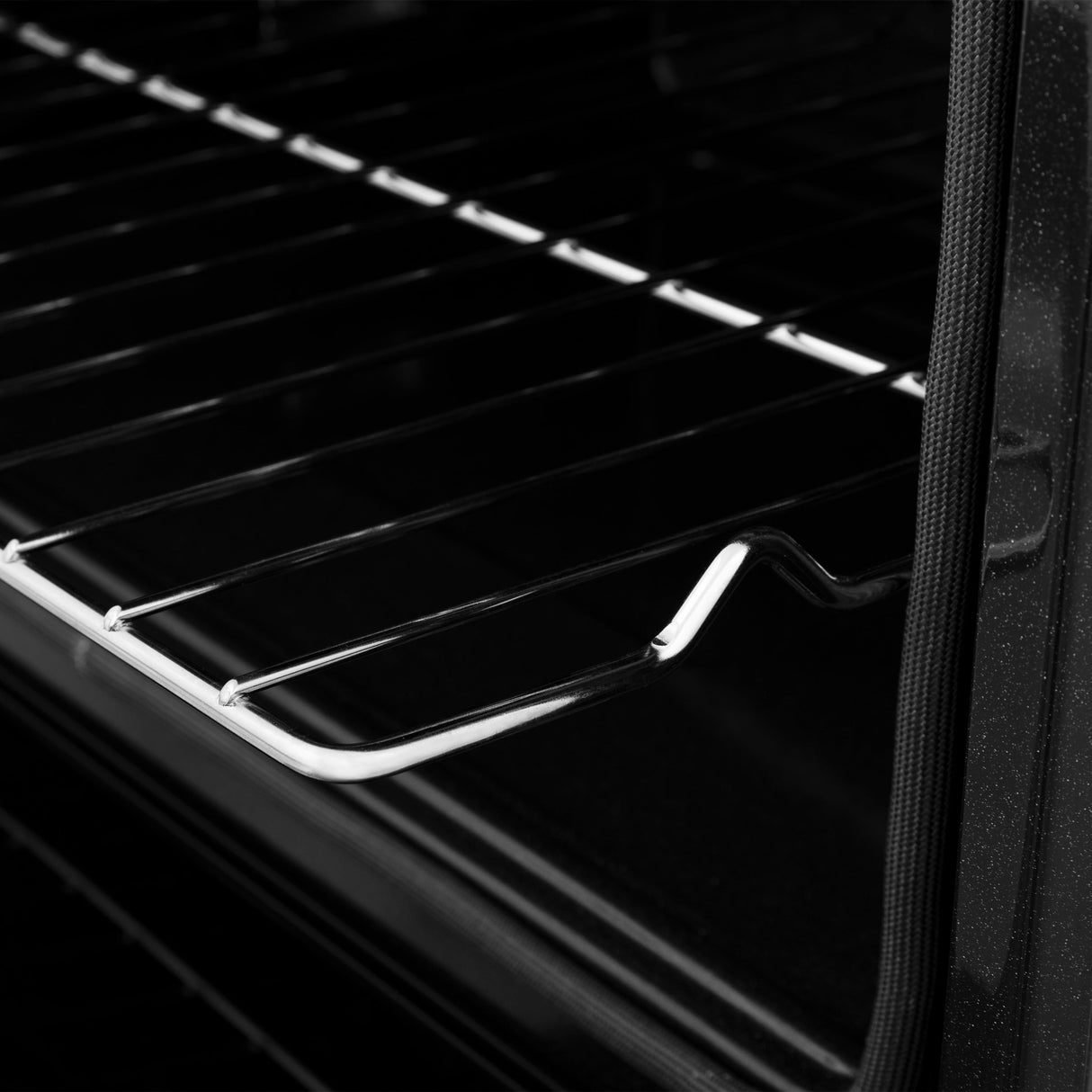 ZLINE 30 in. Autograph Edition Professional True Convection Double Wall Oven with Air Fry and Self Clean in Satin Stainless Steel with Matte Black Handles (WADSZ-30-MB)
