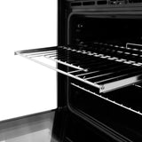 ZLINE 30 in. Autograph Edition Professional True Convection Double Wall Oven with Air Fry and Self Clean in Satin Stainless Steel with Matte Black Handles (WADSZ-30-MB)