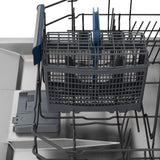 ZLINE Autograph Edition 24" Tallac Series 3rd Rack Top Control Built-In Tall Tub Dishwasher in Stainless Steel with Polished Gold Handle, 51dBa (DWVZ-304-24-G)