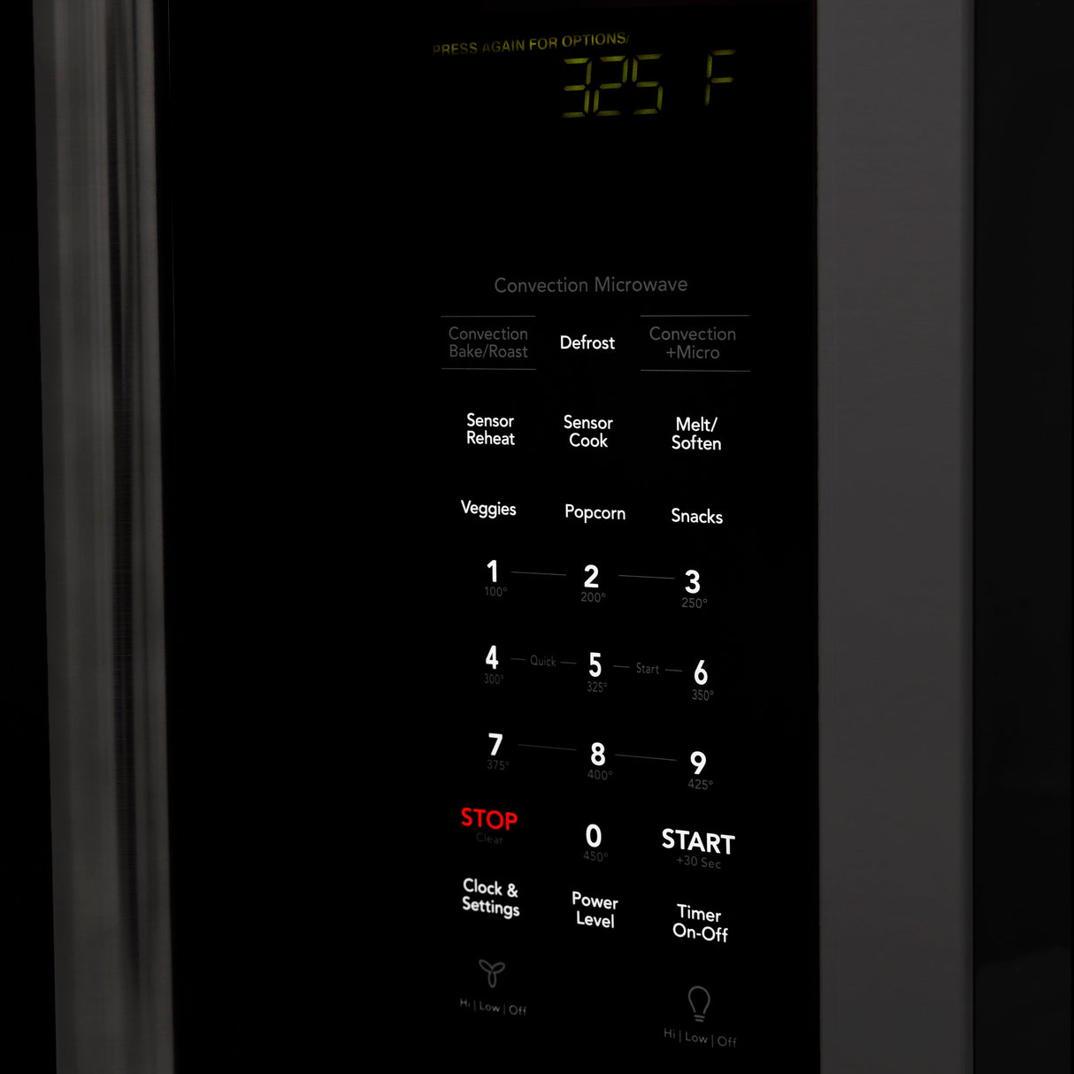 ZLINE 1.5 cu. ft. Over the Range Convection Microwave Oven in Black Stainless Steel with Modern Handle and Sensor Cooking (MWO-OTR-30-BS)