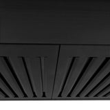 ZLINE 42" Convertible Vent Wall Mount Range Hood in Black Stainless Steel (BSKBN-42)