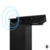 36" ZLINE CrownSound™Ducted Vent Wall Mount Range Hood in Black Stainless Steel with Built-in Bluetooth Speakers (BSKENCRN-BT-36)