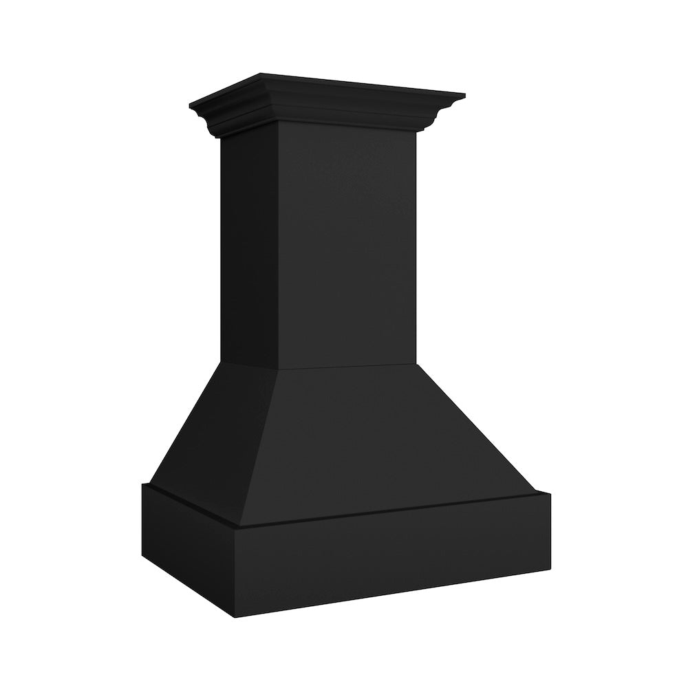 ZLINE 36 in. Wooden Wall Mount Range Hood in Rustic Black Finish (355CC-36)
